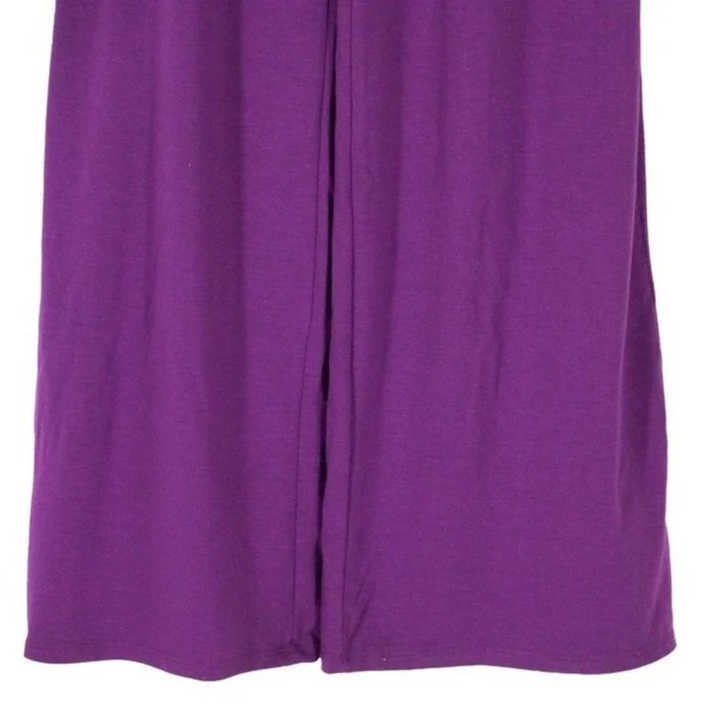 No Boundaries Strapless Jumpsuit Women XS Purple Smocked Waist Wide Leg‎